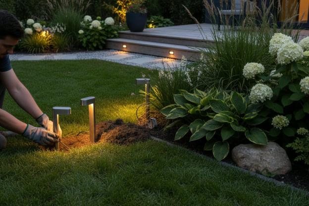 Quanto costa illuminare un giardino per le feste?