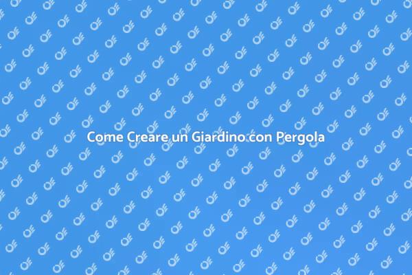 Giardino con Pergola: Un'Idea Creativa