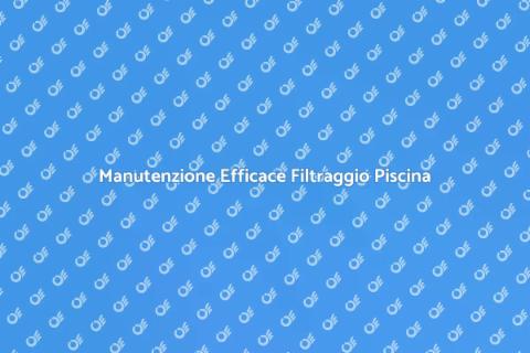 Riparazione Filtraggio Piscina Efficace