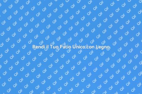 Copertura in Legno per il Tuo Patio