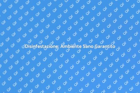 Disinfestazione Ambientale Efficace