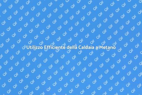 Corretto Utilizzo Caldaia a Metano