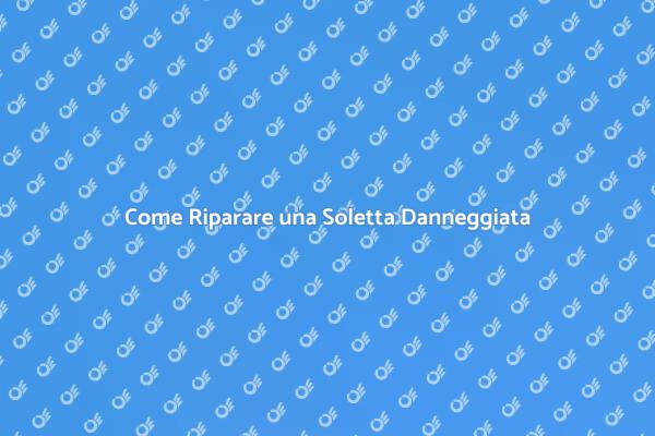 Riparare Perdite nella Soletta