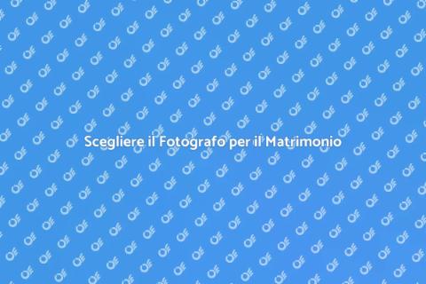 Fotografo Professionista per Matrimonio