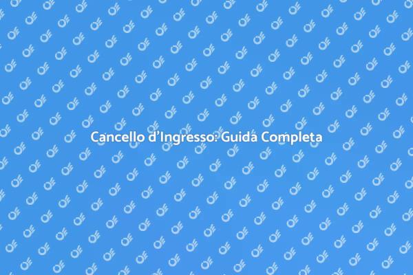 Come Creare un Cancello d'Ingresso