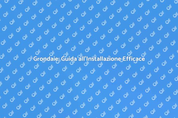 Grondaie per Edifici: Installazione Facile