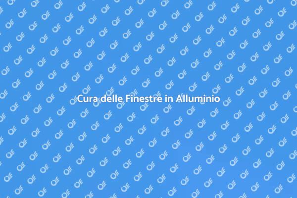 Pulizia Finestre in Alluminio Efficace