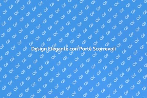 Porta Scorrevole Minimalista Elegante