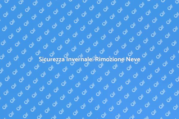 Inverno Sicuro: Rimuovi Neve e Ghiaccio