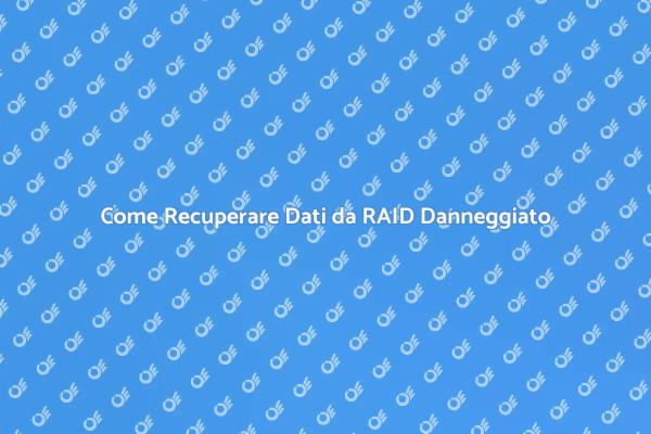 Rimettere in Gioco i Dati RAID