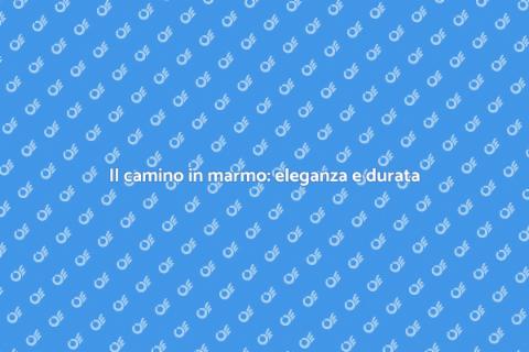 Camino in marmo durevole e elegante