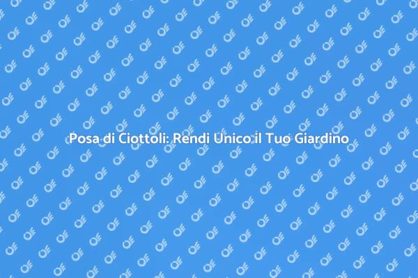 Eleganza Naturale con la Posa di Ciottoli