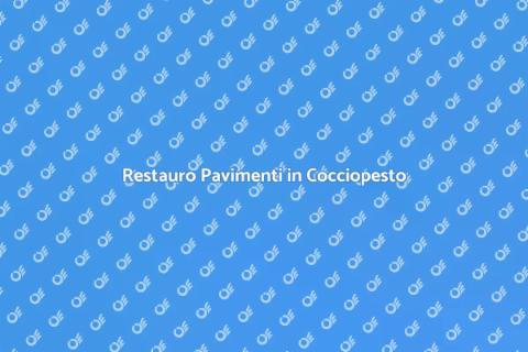 Levigatura Pavimenti in Cocciopesto