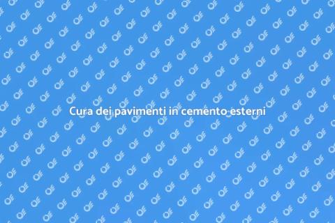 Manutenzione pavimenti esterni in cemento