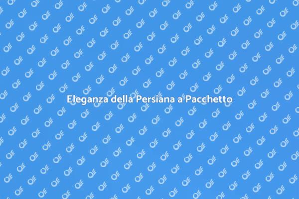 Innovativa Persiana a Pacchetto in Alluminio
