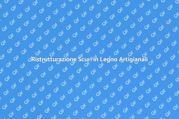 Il Fascino degli Scuri in Legno