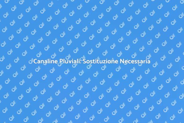 Canaline Pluviali: Proteggi la Tua Casa