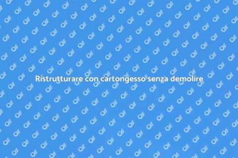 Abbassamento in cartongesso senza demolizione