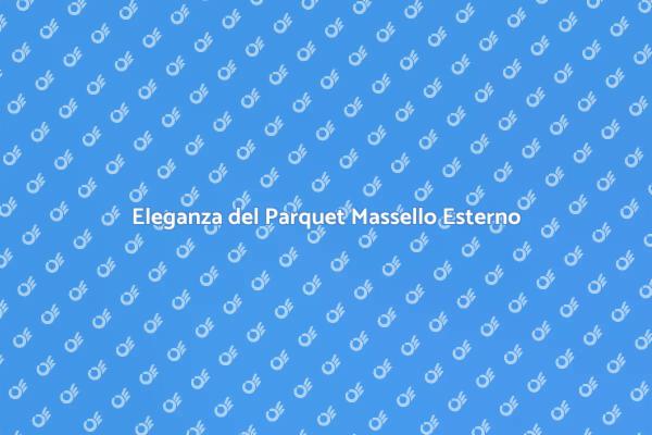 Il Tocco di Stile: Parquet Esterno