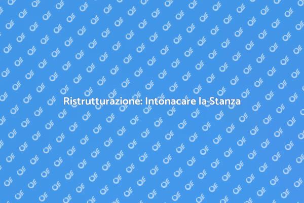 Trasforma la Tua Stanza con l'Intonaco