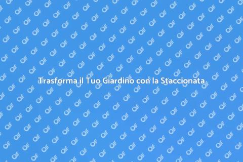 Dipingere una Staccionata per il Giardino