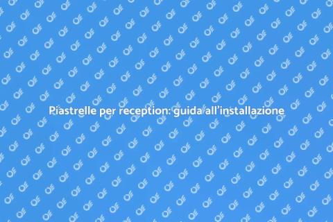 Installazione piastrelle reception