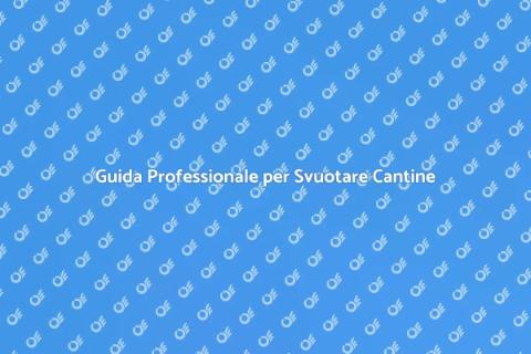 Svuotare Cantine in Modo Professionale