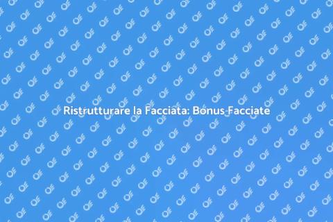 Restaurare Facciata Casa: Bonus 2023