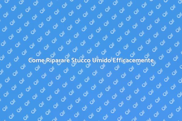 Guida alla Riparazione di Stucco Umido