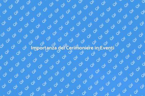 Cerimoniere per il Tuo Evento Culturale