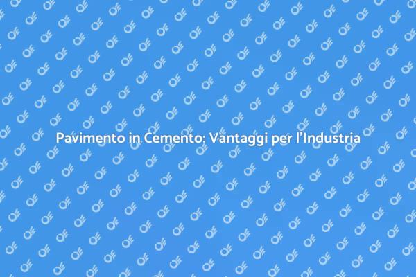 Cemento: La Scelta per l'Industria delle Vernici