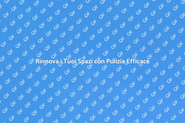 Riscopri i Tuoi Spazi con Pulizia Efficace