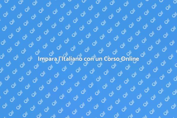 Corso Online di Italiano per Tutti