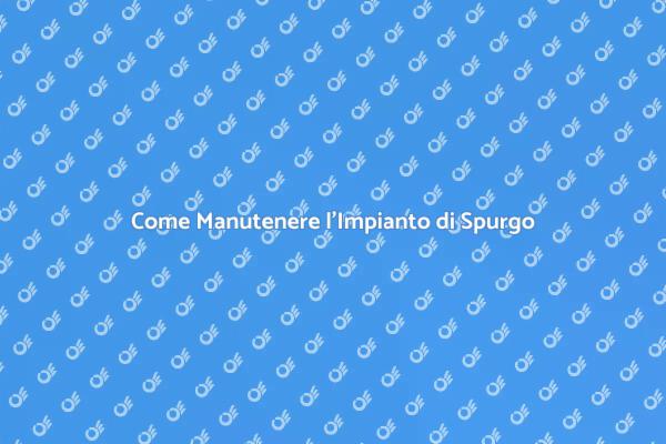 Guida alla Manutenzione dell'Impianto