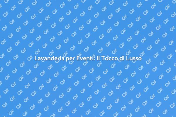 Lavanderia Elegante per Ogni Occasione