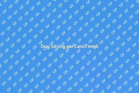 Dog Sitting per Cani Diffidenti