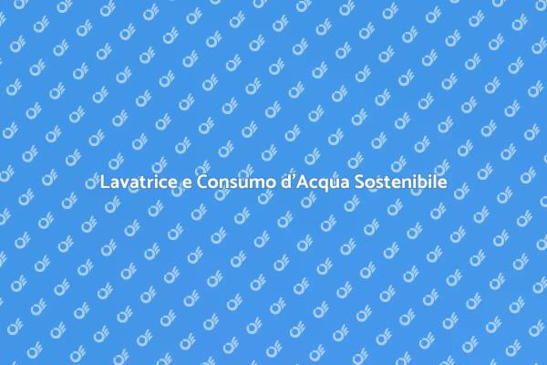 Risparmia Acqua con la Tua Lavatrice