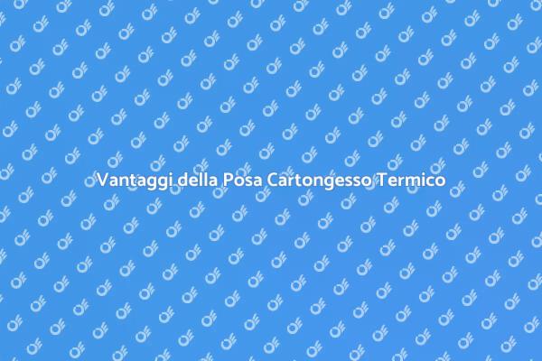 Isolamento Termico con Cartongesso
