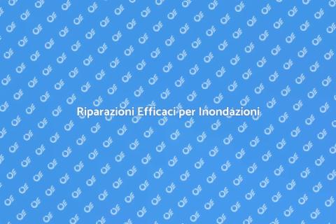 Riparazione Danni da Inondazione