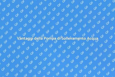 Installare Pompa di Sollevamento Acqua