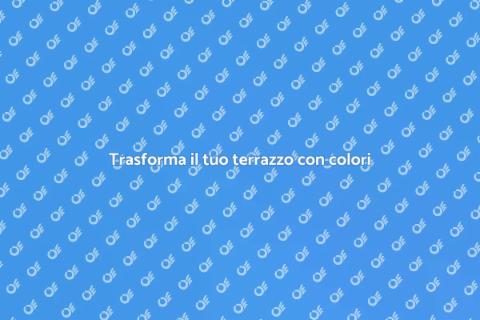 Colorare il terrazzo con stile