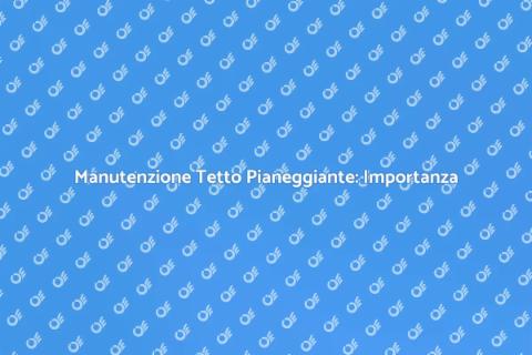 Pulizia Tetto Pianeggiante: Guida Essenziale