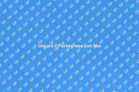 Lezioni di Portoghese in Gruppo