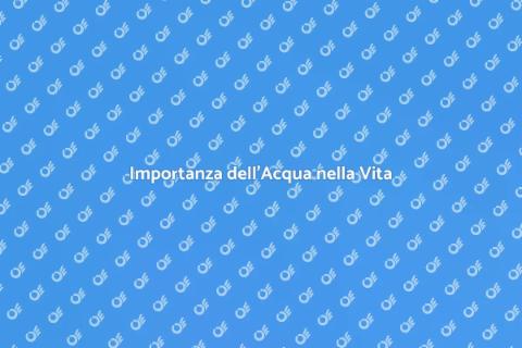 Caratteristiche dell'Acqua Essenziale