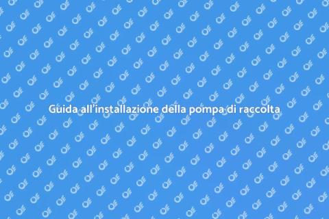 Pompa di raccolta: acquisto e installazione