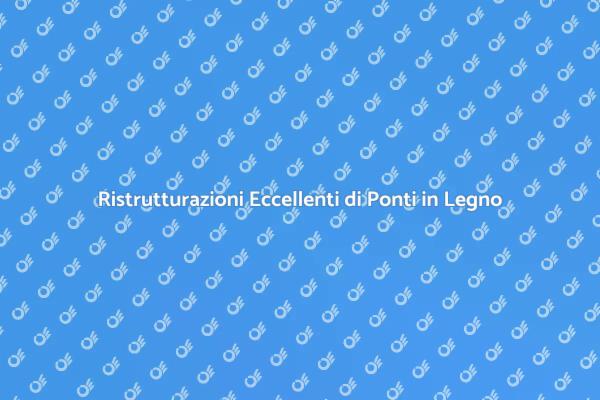 Ristrutturazioni di Ponti in Legno Efficaci
