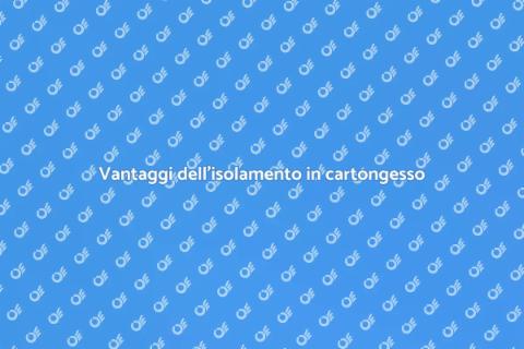 Isolare termicamente in cartongesso