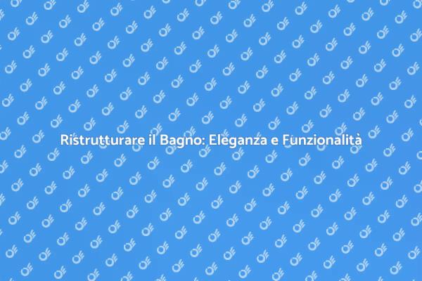 Bagno Ristrutturato: Comfort e Risparmio