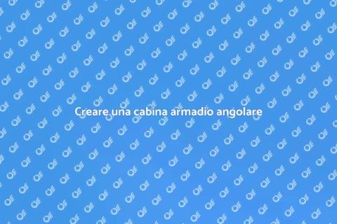Cabina armadio su misura angolare