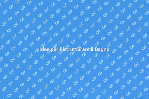 Trasforma il Tuo Bagno Oggi